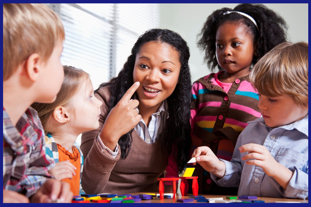 Children learning in classroom